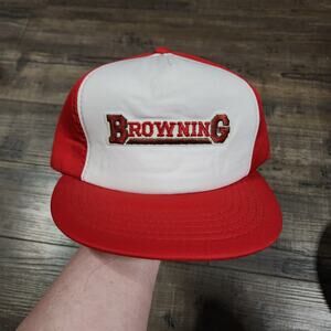Vintage Browning cap snapback hat cb